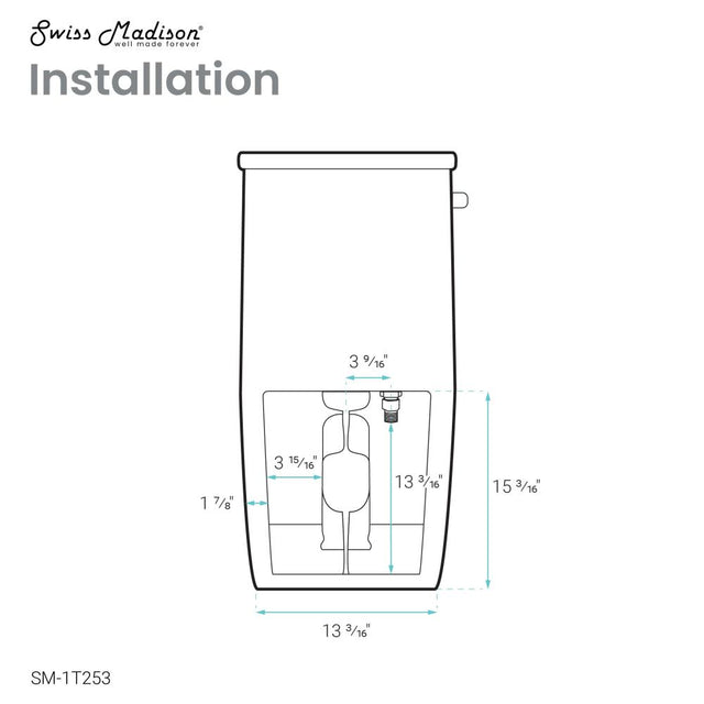 St. Tropez One-Piece Elongated Toilet Side Flush 1.28 gpf