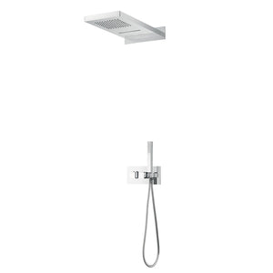 DAX Stainless Steel Shower System Thermostatic Mixer with 2 Functions, Chrome DAX-9003-CR