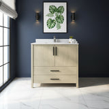 New England Home Goods 36" Matrix Side Bathroom Vanities With Single Sink