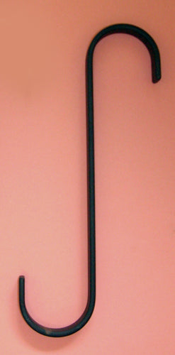 S Hook 7 Inches Long Color BLACK