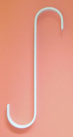 Village Wrought Iron SH-7-W S Hook 7 Inch WHITE **FINAL SALE - Non-returnable**