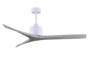 Matthews Fan MW-MWH-BW-60 Mollywood 6-speed contemporary ceiling fan in Matte White finish with 60” solid barn wood tone blades