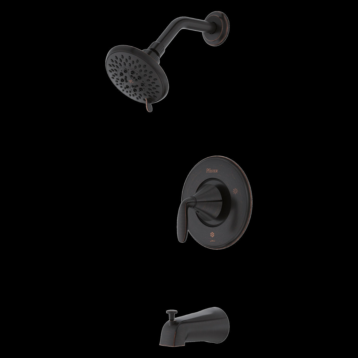 Winfield 1-Handle Tub & Shower Trim Kit in Tuscan Bronze