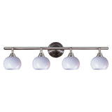 Elk 102-4WH Mela 30'' Wide 4-Light Sconce - Simply White Glass