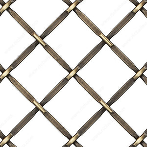 Richelieu 881220BB Decorative Wire Mesh - Model A, Antique Brass, 36 in, 48 in, Steel