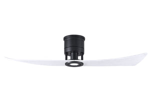 Matthews Fan LW-BK-MWH Lindsay ceiling fan in Matte Black finish with 52