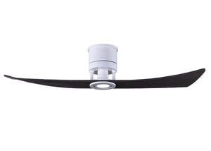 Matthews Fan LW-MWH-BK Lindsay ceiling fan in Matte White finish with 52