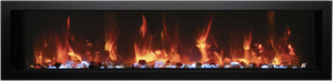 Amantii SYM-SLIM-60 Symmetry Xtraslim Smart Electric  -60" WiFi Enabled Fireplace, Featuring a  MultiFunction  Remote Control, Multi Speed Flame Motor