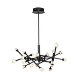 Batton Multi Light Pendant - Black / 19-Light