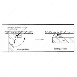 Richelieu 658002G Table Hinge