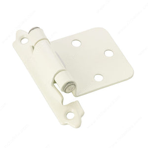 Richelieu BP13440 Semi-Concealed Self-Closing Hinge - 134, Almond, 40, Included / #5 Screw