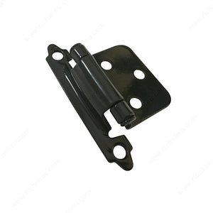 Richelieu BP13490 Semi-Concealed Self-Closing Hinge - 134, Black, 90, Included / #5 Screw