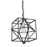Roxton Pendant - Matte Black & Polished Nickel