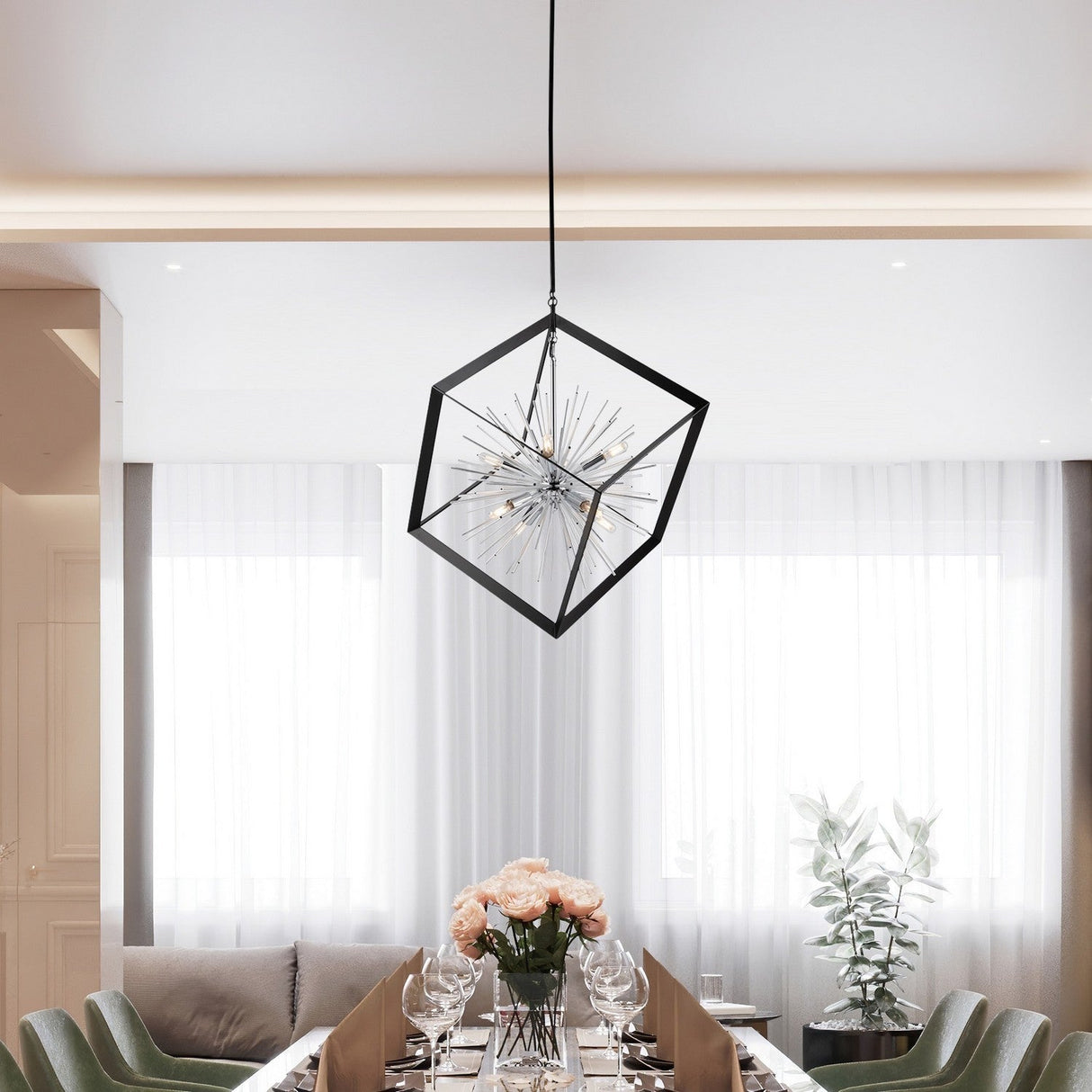 Sunburst Chandelier
