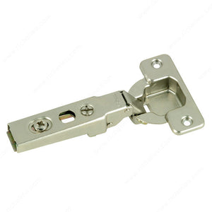 Richelieu BP71M27560180 CLIP Hinge - 100°, Spring Closing, Inset, Wood Screw (Included), Screw-On