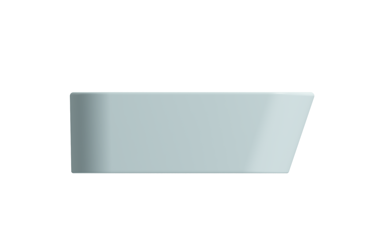 BOCCHI 1074-029-0126 Firenze Vessel Fireclay 19.75 in. 1-Hole  in Matte Ice Blue