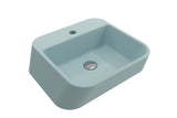 BOCCHI 1074-029-0126 Firenze Vessel Fireclay 19.75 in. 1-Hole  in Matte Ice Blue