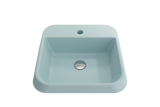 BOCCHI 1074-029-0126 Firenze Vessel Fireclay 19.75 in. 1-Hole  in Matte Ice Blue