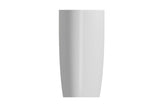 BOCCHI 1075-002-0125 Etna Monoblock Pedestal Sink Fireclay 33.75 in. with Matching Drain Cover in Matte White