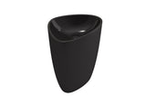 BOCCHI 1075-004-0125 Etna Monoblock Pedestal Sink Fireclay 33.75 in. with Matching Drain Cover in Matte Black