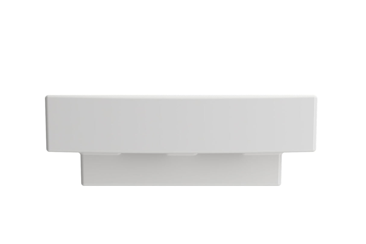 BOCCHI 1076-001-0126 Scala Arch Wall-Mounted Sink Fireclay 19 in. 1-Hole in White