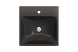BOCCHI 1076-004-0126 Scala Arch Wall-Mounted Sink Fireclay 19 in. 1-Hole in Matte Black