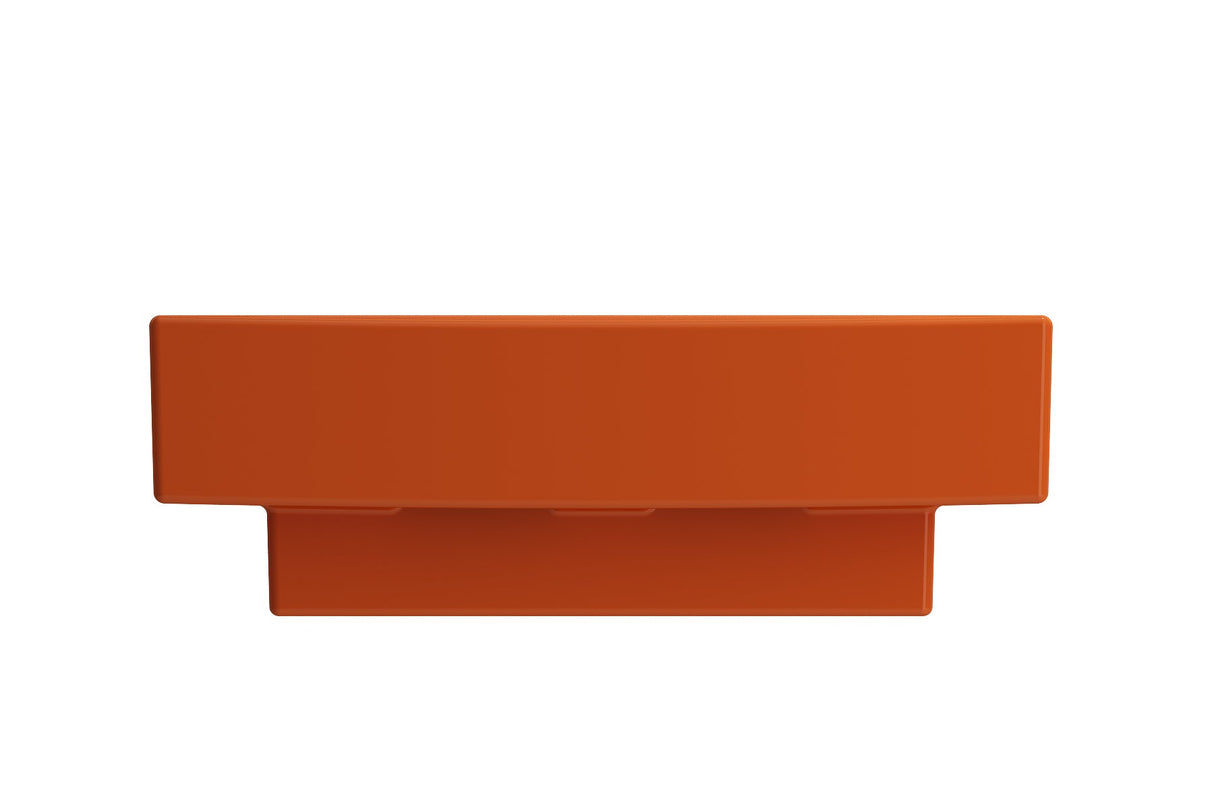 BOCCHI 1076-012-0126 Scala Arch Wall-Mounted Sink Fireclay 19 in. 1-Hole in Orange