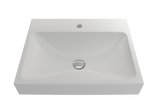 BOCCHI 1077-002-0126 Scala Arch Wall-Mounted Sink Fireclay 23.75 in. 1-Hole in Matte White