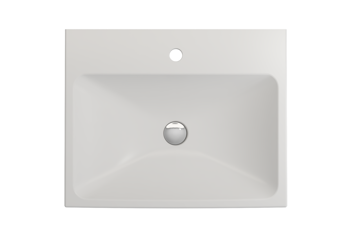 BOCCHI 1077-002-0126 Scala Arch Wall-Mounted Sink Fireclay 23.75 in. 1-Hole in Matte White