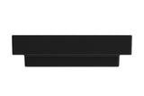 BOCCHI 1077-005-0127 Scala Arch Wall-Mounted Sink Fireclay 23.75 in. 3-Hole in Black