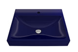 BOCCHI 1077-010-0126 Scala Arch Wall-Mounted Sink Fireclay 23.75 in. 1-Hole in Sapphire Blue