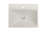 BOCCHI 1077-014-0126 Scala Arch Wall-Mounted Sink Fireclay 23.75 in. 1-Hole in Biscuit