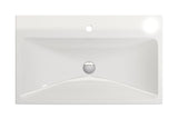 BOCCHI 1078-001-0126 Scala Arch Wall-Mounted Sink Fireclay 32 in. 1-Hole in White