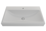BOCCHI 1078-002-0126 Scala Arch Wall-Mounted Sink Fireclay 32 in. 1-Hole in Matte White
