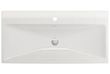 BOCCHI 1079-001-0126 Scala Arch Wall-Mounted Sink Fireclay 39.75 in. 1-Hole in White