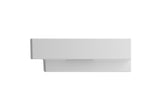 BOCCHI 1079-002-0127 Scala Arch Wall-Mounted Sink Fireclay 39.75 in. 3-Hole in Matte White