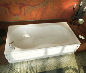MAAX 100073-004-001-100 Melodie 66 x 33 Acrylic Alcove Center Drain Hydromax Bathtub in White