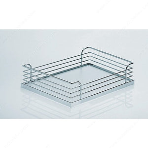 Richelieu 3434140100 Arena Baskets for Tandem Depot System, Gray / Chrome, 14 1/4 in, Min. 16 1/4 in
