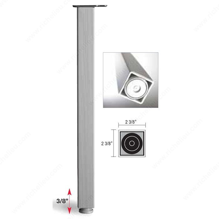 Richelieu 64671010 710 mm (28'') - Design Table Leg - 6467