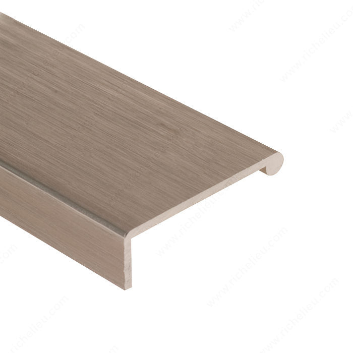 Richelieu DP41LAS Modern Pull Handle for 5/8 in - 3/4 in Panel - 31 and 41, Stainless Steel, 6 ft, 3/64 in, 1 9/16 in