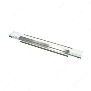 Richelieu 20241619511 Modern Glass and Metal Pull - 2024, 5/8 in, 4 1/32 in