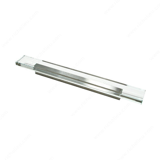 Richelieu 20241619511 Modern Glass and Metal Pull - 2024, 5/8 in, 4 1/32 in