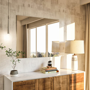 Eviva Sleek 30" x 30" Square Frameless Mirror
