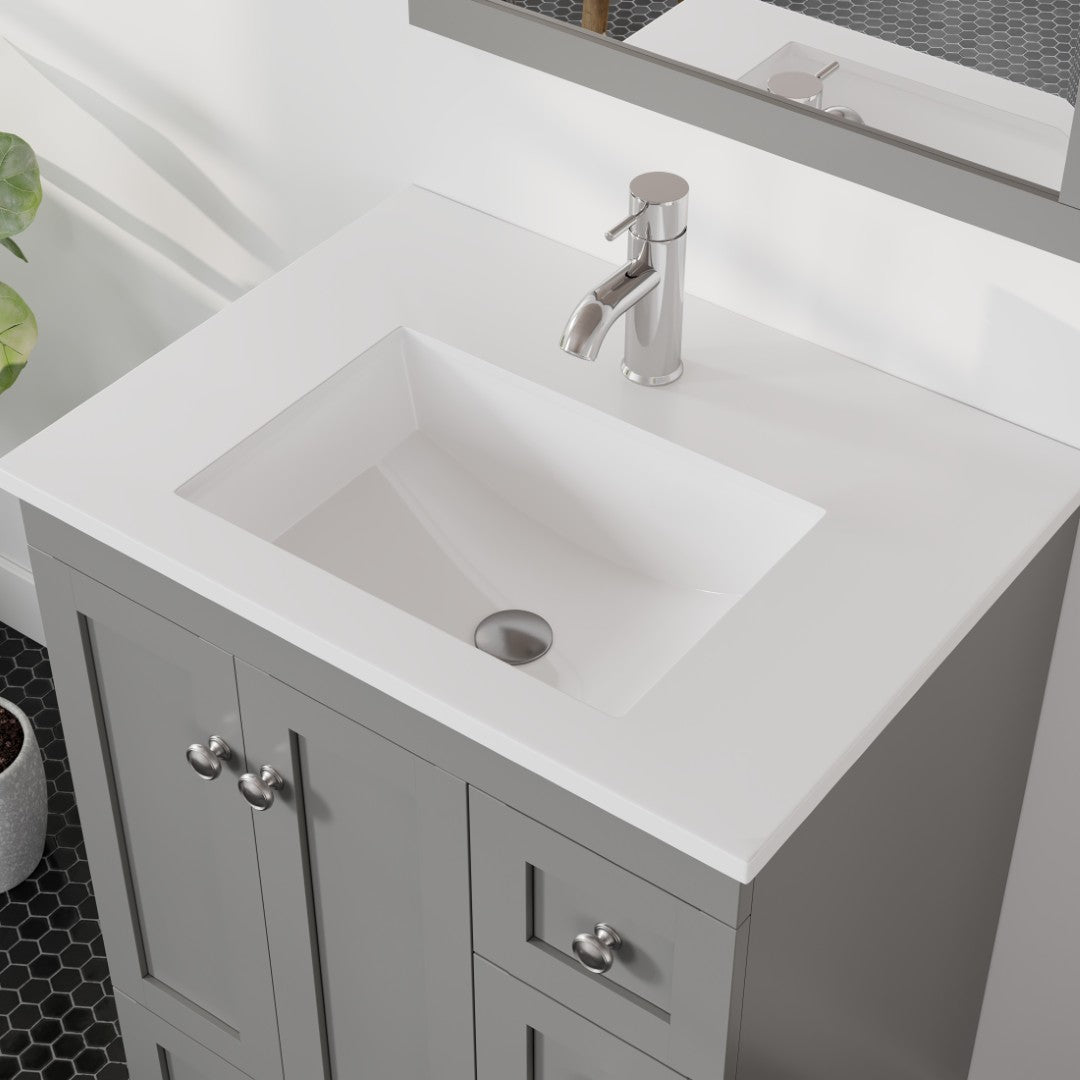 Eviva Acclaim C. 24 inch Grey Bathroom Vanity