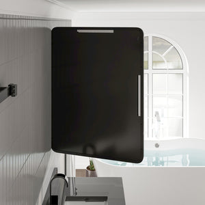 Eviva Harmony 36" x 48" Rectangular Black Metal Framed Mirror