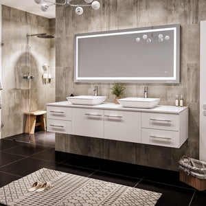 Eviva Glow 60" x 28" Rectangular Frameless Mirror