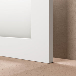 Eviva New York 60" x 30" Rectangular White Wooden Framed Mirror