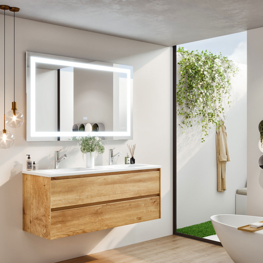 Eviva Lite 48" x 30" Rectangular Frameless Mirror