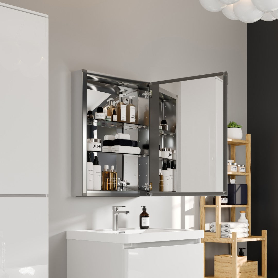 Eviva Lazy  Glass Medicine Cabinet