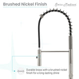 Chalet Single Handle, Pull-Down Kitchen Faucet in Brushed Nickel